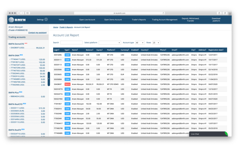 Client CRM, Boston Merchant Financial screenshot 2